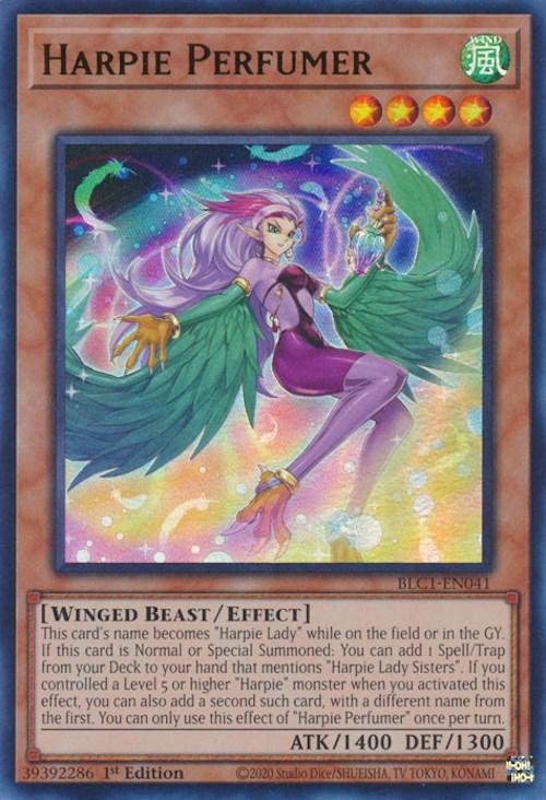 Harpie Perfumer [BLC1-EN041] Ultra Rare | Jomio and Rueliete's Cards and Comics