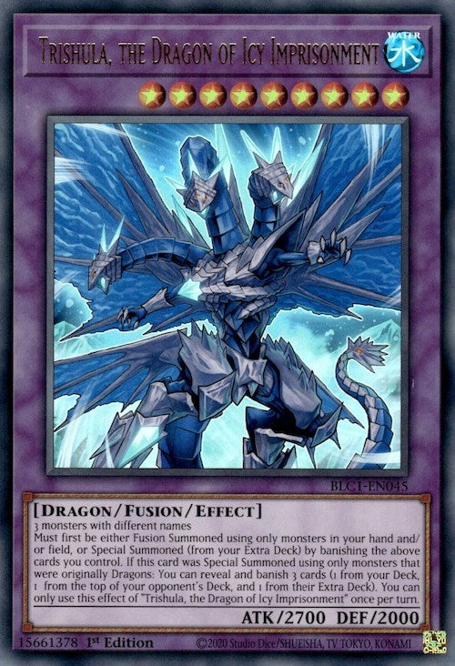 Trishula, the Dragon of Icy Imprisonment [BLC1-EN045] Ultra Rare | Jomio and Rueliete's Cards and Comics