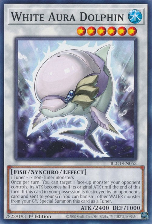 White Aura Dolphin [BLC1-EN052] Common | Jomio and Rueliete's Cards and Comics
