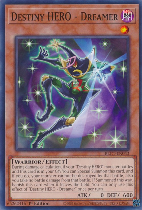 Destiny HERO - Dreamer [BLC1-EN053] Common | Jomio and Rueliete's Cards and Comics