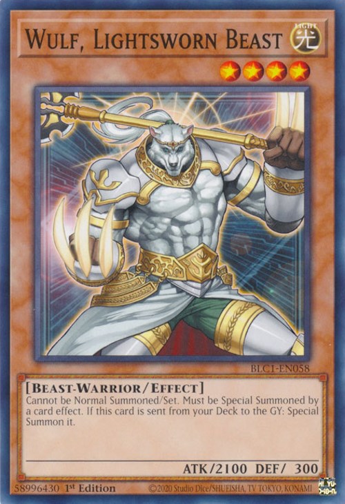Wulf, Lightsworn Beast [BLC1-EN058] Common | Jomio and Rueliete's Cards and Comics