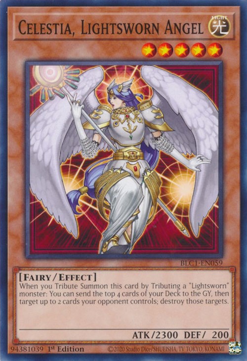Celestia, Lightsworn Angel [BLC1-EN059] Common | Jomio and Rueliete's Cards and Comics