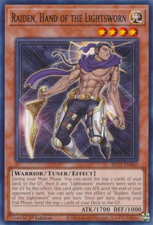Raiden, Hand of the Lightsworn [BLC1-EN060] Common | Jomio and Rueliete's Cards and Comics