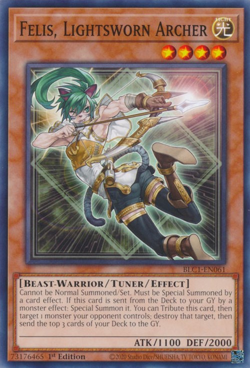 Felis, Lightsworn Archer [BLC1-EN061] Common | Jomio and Rueliete's Cards and Comics