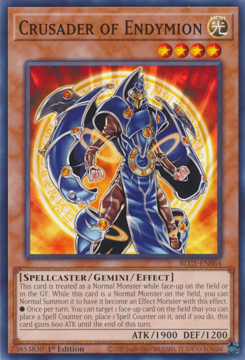 Crusader of Endymion [BLC1-EN064] Common | Jomio and Rueliete's Cards and Comics