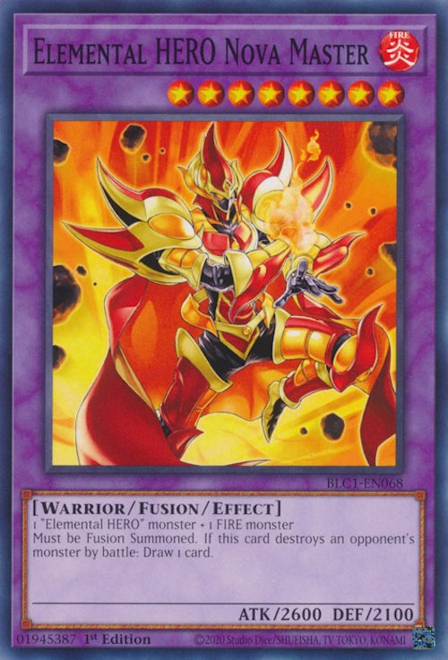 Elemental HERO Nova Master [BLC1-EN068] Common | Jomio and Rueliete's Cards and Comics