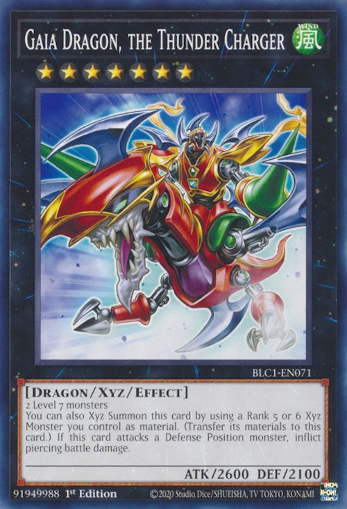 Gaia Dragon, the Thunder Charger [BLC1-EN071] Common | Jomio and Rueliete's Cards and Comics