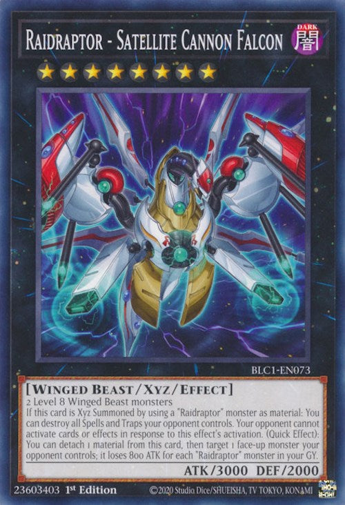 Raidraptor - Satellite Cannon Falcon [BLC1-EN073] Common | Jomio and Rueliete's Cards and Comics