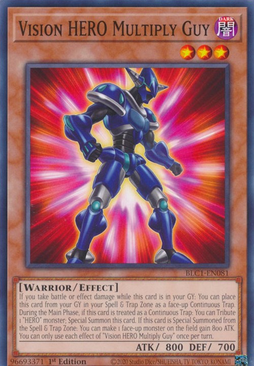 Vision HERO Multiply Guy [BLC1-EN081] Common | Jomio and Rueliete's Cards and Comics