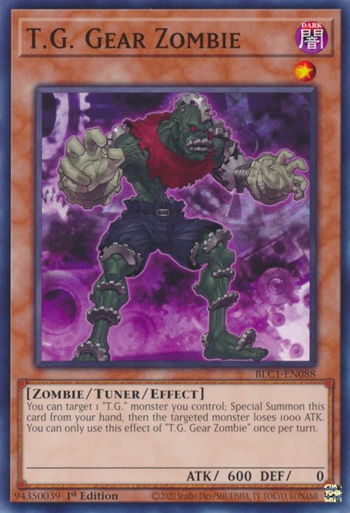 T.G. Gear Zombie [BLC1-EN088] Common | Jomio and Rueliete's Cards and Comics