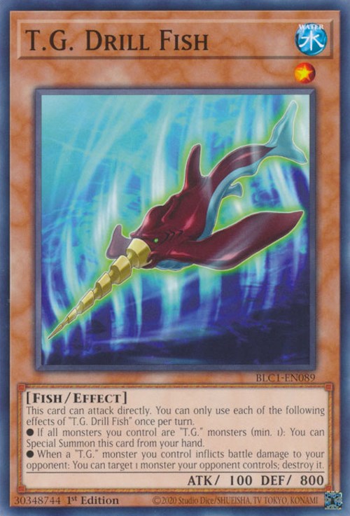 T.G. Drill Fish [BLC1-EN089] Common | Jomio and Rueliete's Cards and Comics