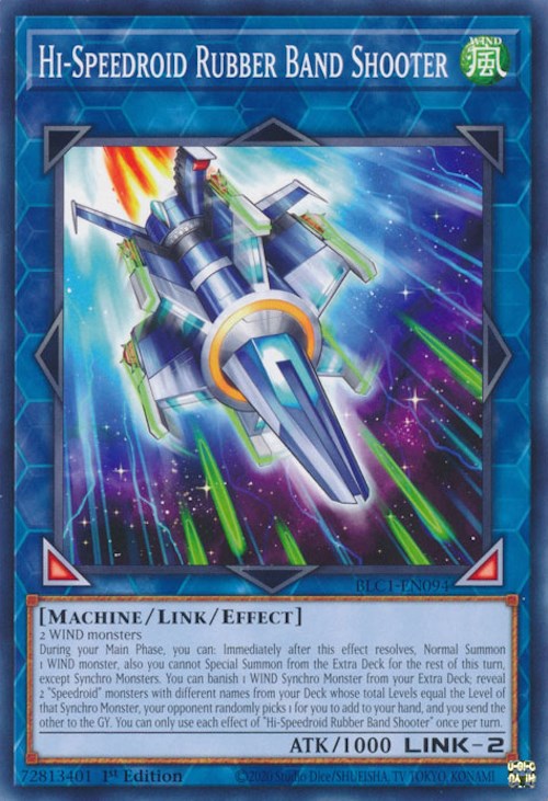 Hi-Speedroid Rubber Band Shooter [BLC1-EN094] Common | Jomio and Rueliete's Cards and Comics