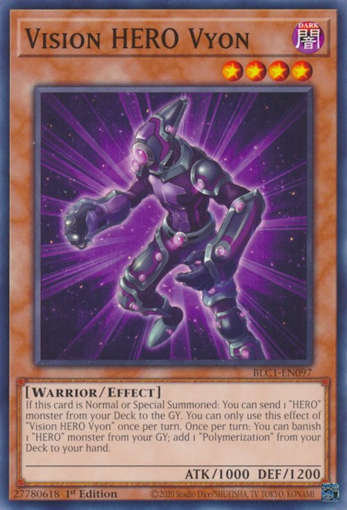 Vision HERO Vyon [BLC1-EN097] Common | Jomio and Rueliete's Cards and Comics