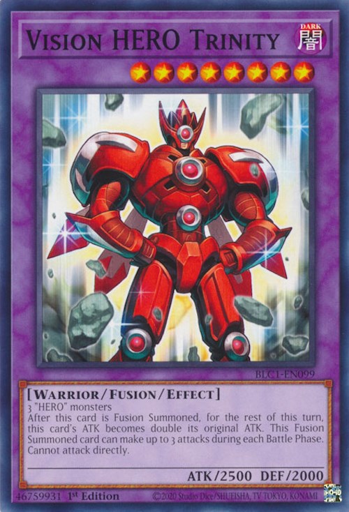 Vision HERO Trinity [BLC1-EN099] Common | Jomio and Rueliete's Cards and Comics