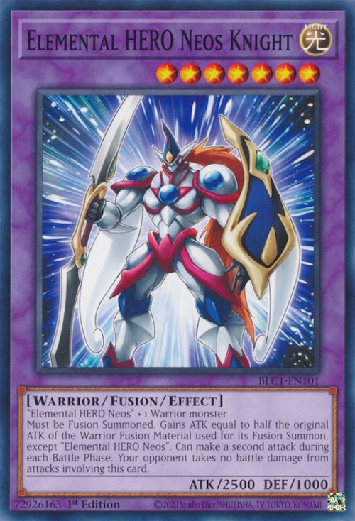 Elemental HERO Neos Knight [BLC1-EN101] Common | Jomio and Rueliete's Cards and Comics