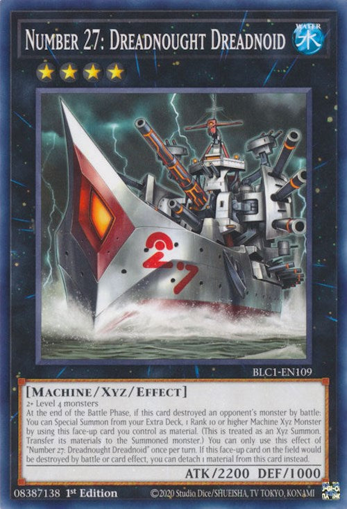 Number 27: Dreadnought Dreadnoid [BLC1-EN109] Common | Jomio and Rueliete's Cards and Comics