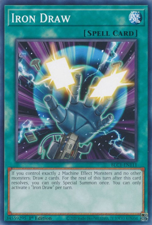 Iron Draw [BLC1-EN111] Common | Jomio and Rueliete's Cards and Comics