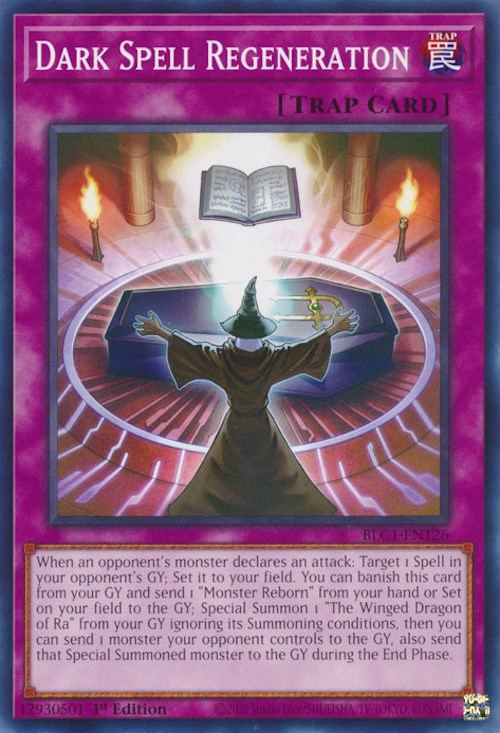 Dark Spell Regeneration [BLC1-EN126] Common | Jomio and Rueliete's Cards and Comics