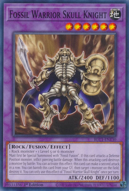 Fossil Warrior Skull Knight [BLC1-EN130] Common | Jomio and Rueliete's Cards and Comics