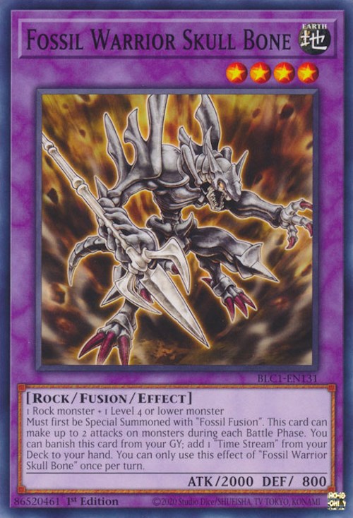 Fossil Warrior Skull Bone [BLC1-EN131] Common | Jomio and Rueliete's Cards and Comics