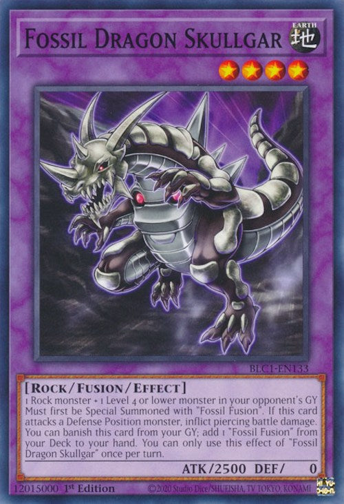 Fossil Dragon Skullgar [BLC1-EN133] Common | Jomio and Rueliete's Cards and Comics