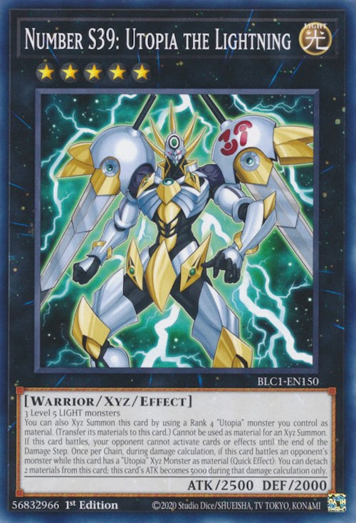 Number S39: Utopia the Lightning [BLC1-EN150] Common | Jomio and Rueliete's Cards and Comics