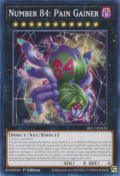 Number 84: Pain Gainer [BLC1-EN151] Common | Jomio and Rueliete's Cards and Comics