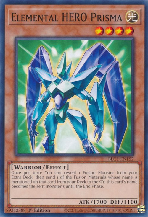 Elemental HERO Prisma [BLC1-EN152] Common | Jomio and Rueliete's Cards and Comics