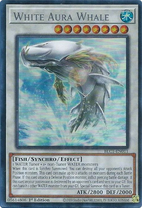 White Aura Whale (Silver) [BLC1-EN011] Ultra Rare | Jomio and Rueliete's Cards and Comics