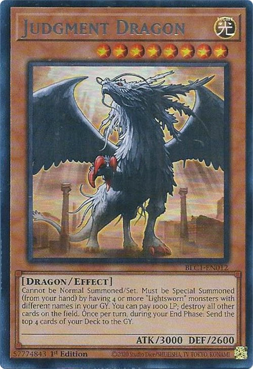 Judgment Dragon (Silver) [BLC1-EN012] Ultra Rare | Jomio and Rueliete's Cards and Comics