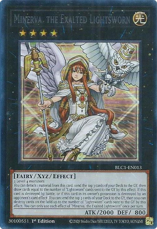Minerva, the Exalted Lightsworn (Silver) [BLC1-EN013] Ultra Rare | Jomio and Rueliete's Cards and Comics