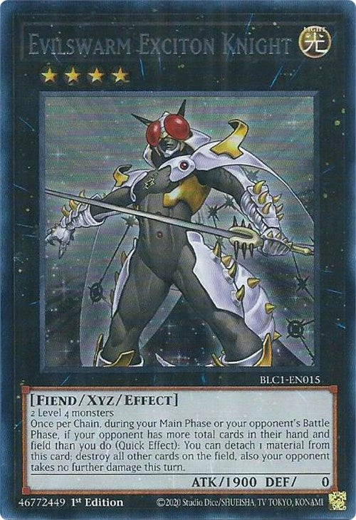 Evilswarm Exciton Knight (Silver) [BLC1-EN015] Ultra Rare | Jomio and Rueliete's Cards and Comics