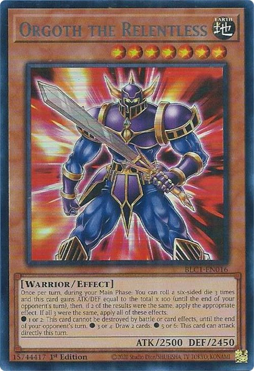 Orgoth the Relentless (Silver) [BLC1-EN016] Ultra Rare | Jomio and Rueliete's Cards and Comics