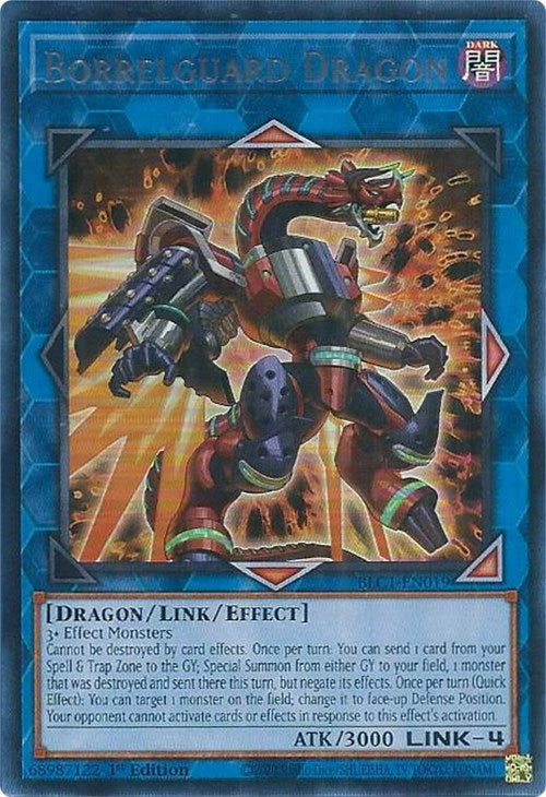 Borrelguard Dragon (Silver) [BLC1-EN019] Ultra Rare | Jomio and Rueliete's Cards and Comics
