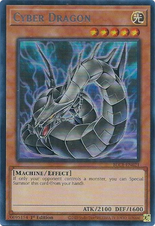 Cyber Dragon (Alternate Art) (Silver) [BLC1-EN021] Ultra Rare | Jomio and Rueliete's Cards and Comics
