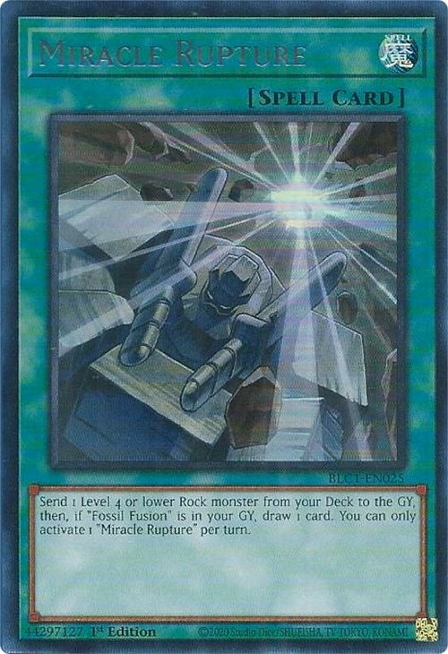 Miracle Rupture (Silver) [BLC1-EN025] Ultra Rare | Jomio and Rueliete's Cards and Comics