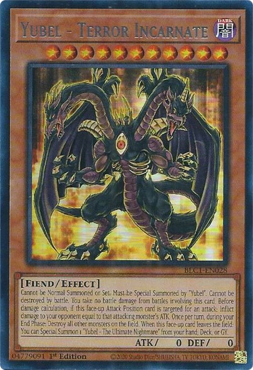 Yubel - Terror Incarnate (Silver) [BLC1-EN028] Ultra Rare | Jomio and Rueliete's Cards and Comics