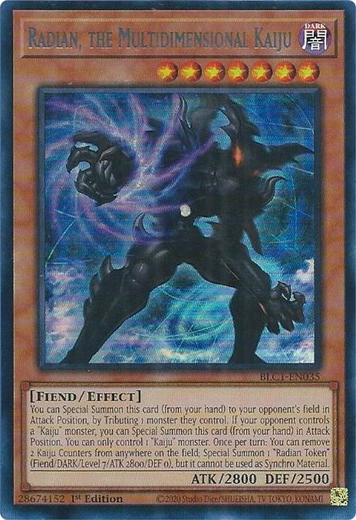 Radian, the Multidimensional Kaiju (Silver) [BLC1-EN035] Ultra Rare | Jomio and Rueliete's Cards and Comics