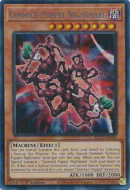 Gimmick Puppet Nightmare (Silver) [BLC1-EN040] Ultra Rare | Jomio and Rueliete's Cards and Comics