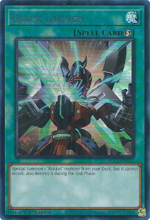 Quick Launch (Silver) [BLC1-EN042] Ultra Rare | Jomio and Rueliete's Cards and Comics