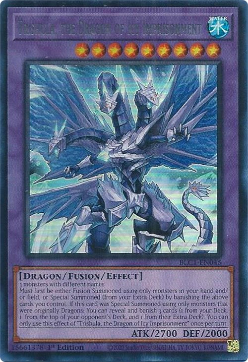 Trishula, the Dragon of Icy Imprisonment (Silver) [BLC1-EN045] Ultra Rare | Jomio and Rueliete's Cards and Comics