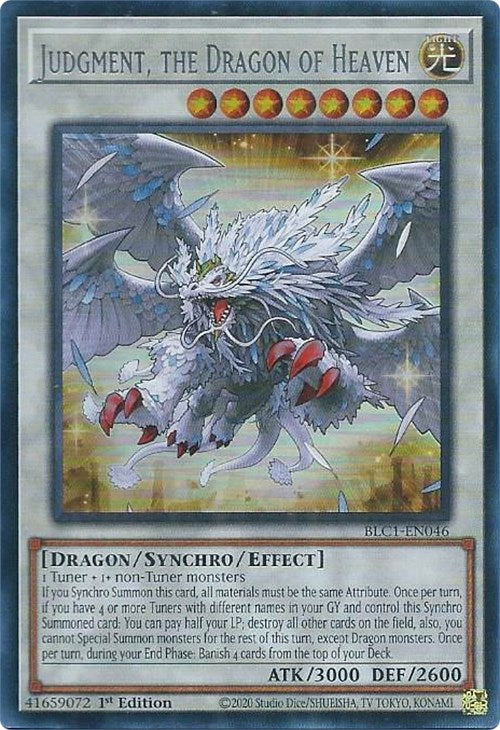Judgment, the Dragon of Heaven (Silver) [BLC1-EN046] Ultra Rare | Jomio and Rueliete's Cards and Comics