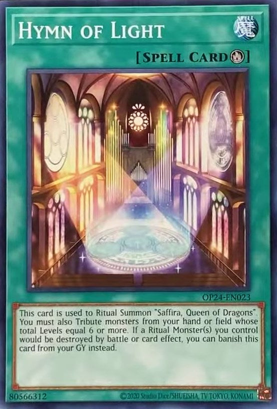 Hymn of Light [OP24-EN023] Common | Jomio and Rueliete's Cards and Comics
