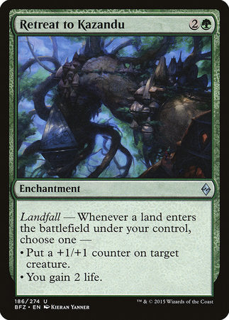 Retreat to Kazandu [Battle for Zendikar] | Jomio and Rueliete's Cards and Comics