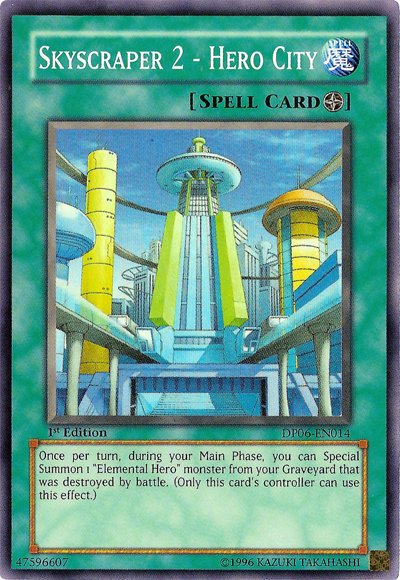 Skyscraper 2 - Hero City [DP06-EN014] Super Rare | Jomio and Rueliete's Cards and Comics