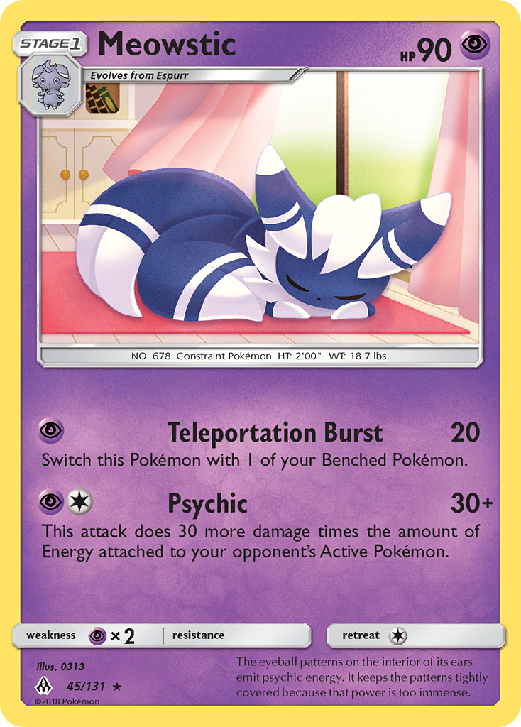 Meowstic (45/131) [Sun & Moon: Forbidden Light] | Jomio and Rueliete's Cards and Comics