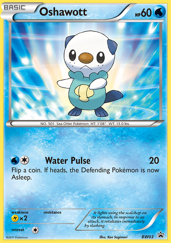 Oshawott (BW03) [Black & White: Black Star Promos] | Jomio and Rueliete's Cards and Comics