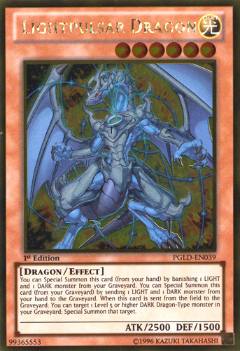 Lightpulsar Dragon [PGLD-EN039] Gold Rare | Jomio and Rueliete's Cards and Comics