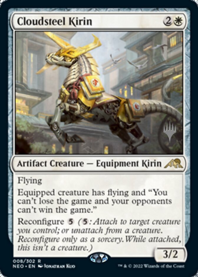 Cloudsteel Kirin (Promo Pack) [Kamigawa: Neon Dynasty Promos] | Jomio and Rueliete's Cards and Comics