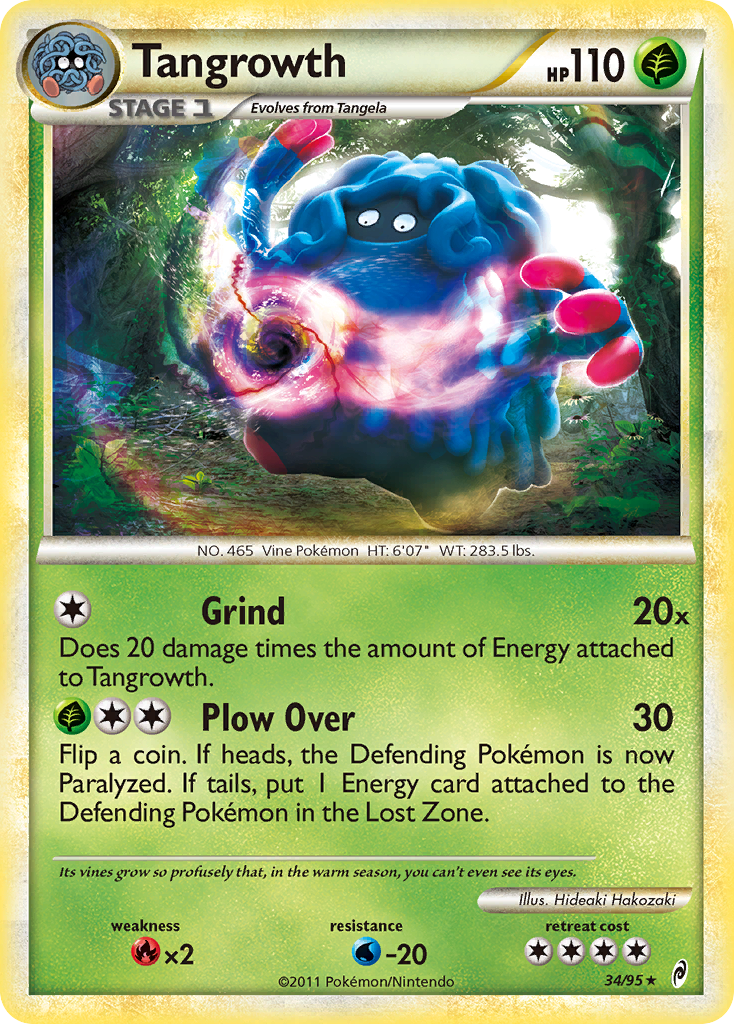 Tangrowth (34/95) [HeartGold & SoulSilver: Call of Legends] | Jomio and Rueliete's Cards and Comics